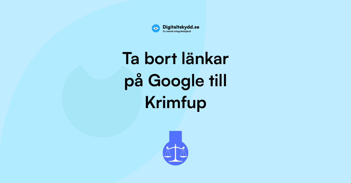 Ta bort länkar på Google till Krimfup