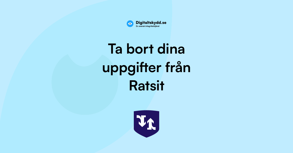 Ta bort dina uppgifter från Ratsit